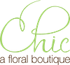 chic a floral boutique logo, long island wedding flowers
